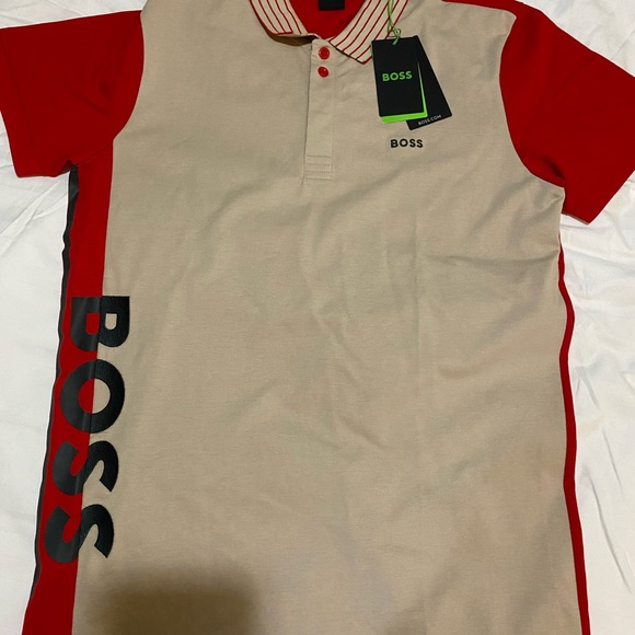 Huggo Boss cotton-pique polo shirt/ large/ regular fit/ Authentic/ logo … - Picture 5 of 9